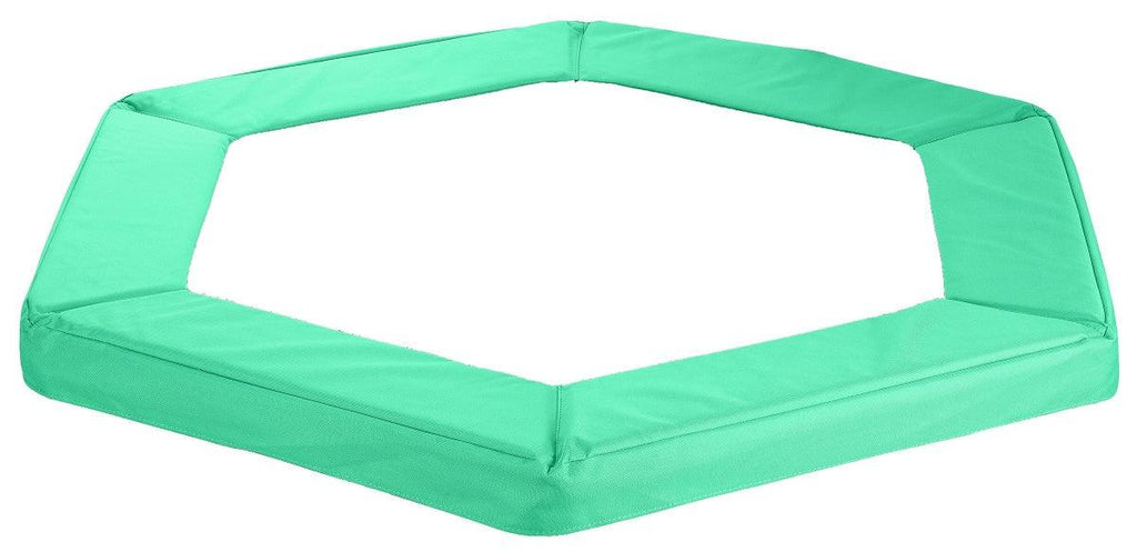 Machrus Upper Bounce Hexagonal Rebounder Trampoline, Pantone Green Oxford Safety Pad 40" - Machrus USA