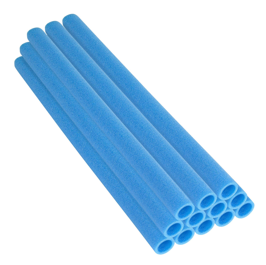 Machrus Upper Bounce 33 Inch Trampoline Foam Pole Sleeves - Fits 1.5 inch Diameter Pole - Safety Enclosure Pole Sleeves - Protective pole pad - Trampoline Pole Insulation Padding Foam Tube - Set of 12 - Blue - Machrus USA