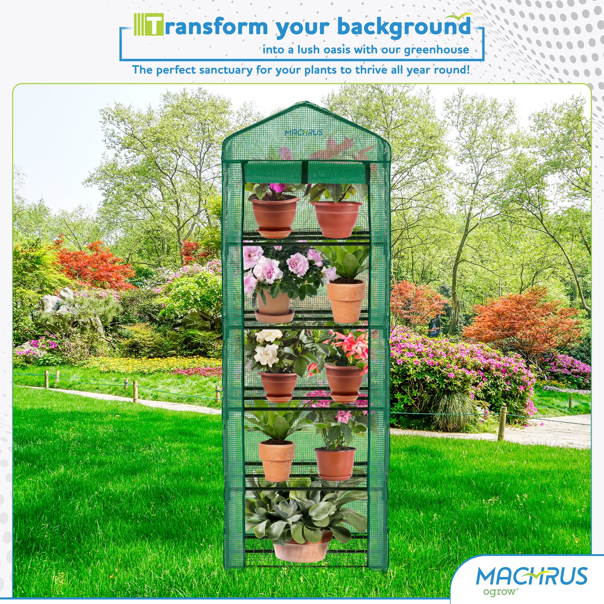 Machrus Ogrow Ultra-Deluxe 5 Tier Portable Bloomhouse – Machrus USA