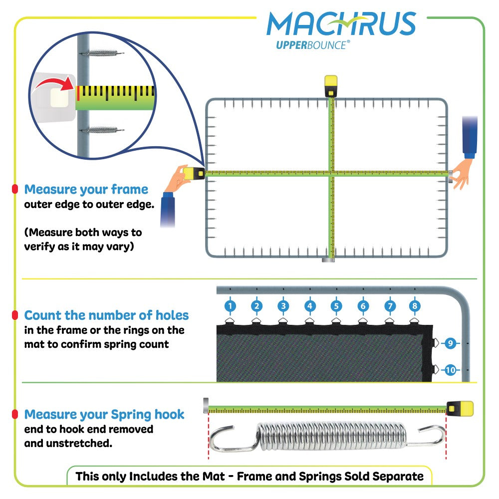 Machrus Upper Bounce Replacement Jumping Mat, fit's for 8x14