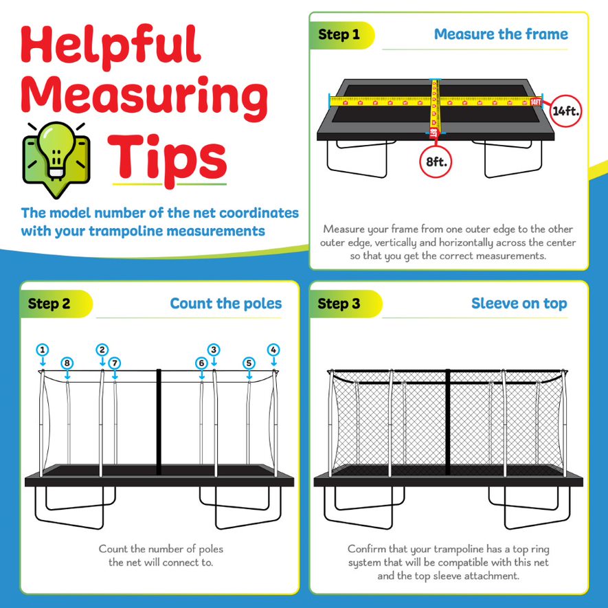 ネット１m×10m Machrus Upper Bounce Trampoline Net - Trampoline Safety Net