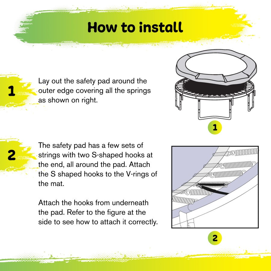 Trampoline safety cheap pad 12ft