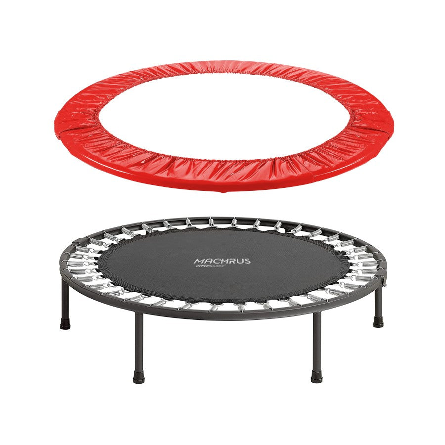 Machrus Upper Bounce Trampoline Spring Cover - Replacement Safety Pad for Trampolines Fits 48" Round Mini Rebounder Trampoline with 8 Legs - Red