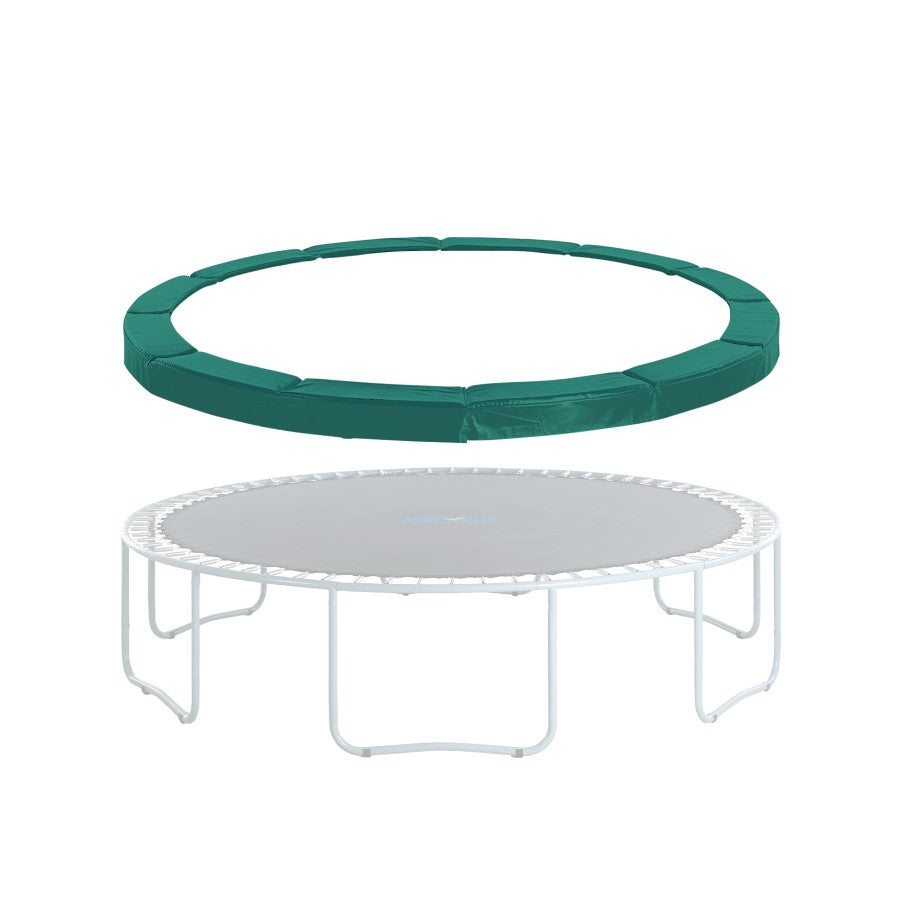 Machrus Upper Bounce Trampoline Super Spring Cover - Safety Pad, Fits 12 FT Round Trampoline Frame - Green