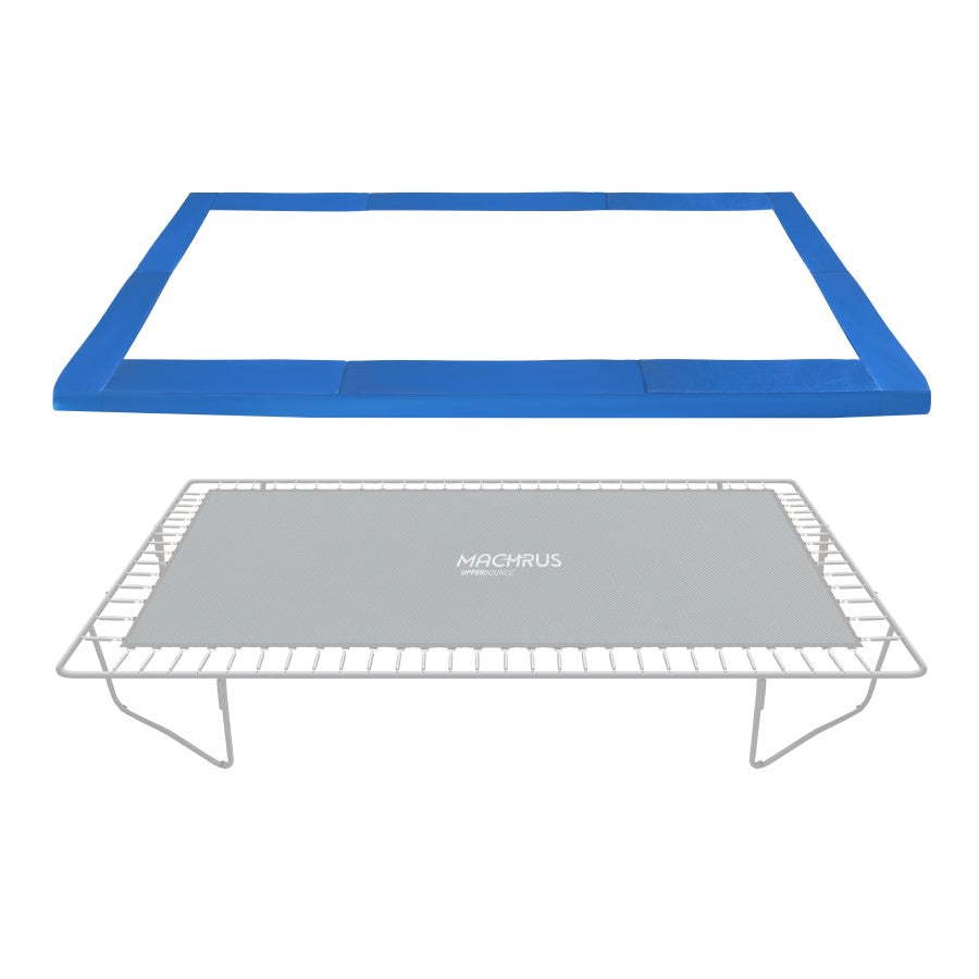 Machrus Upper Bounce Trampoline Pad - Trampoline Spring Cover - Trampoline Replacement Safety Pad for Rectangle Trampolines Fits 8 X 14 Ft Rectangular Trampoline Frame - Blue