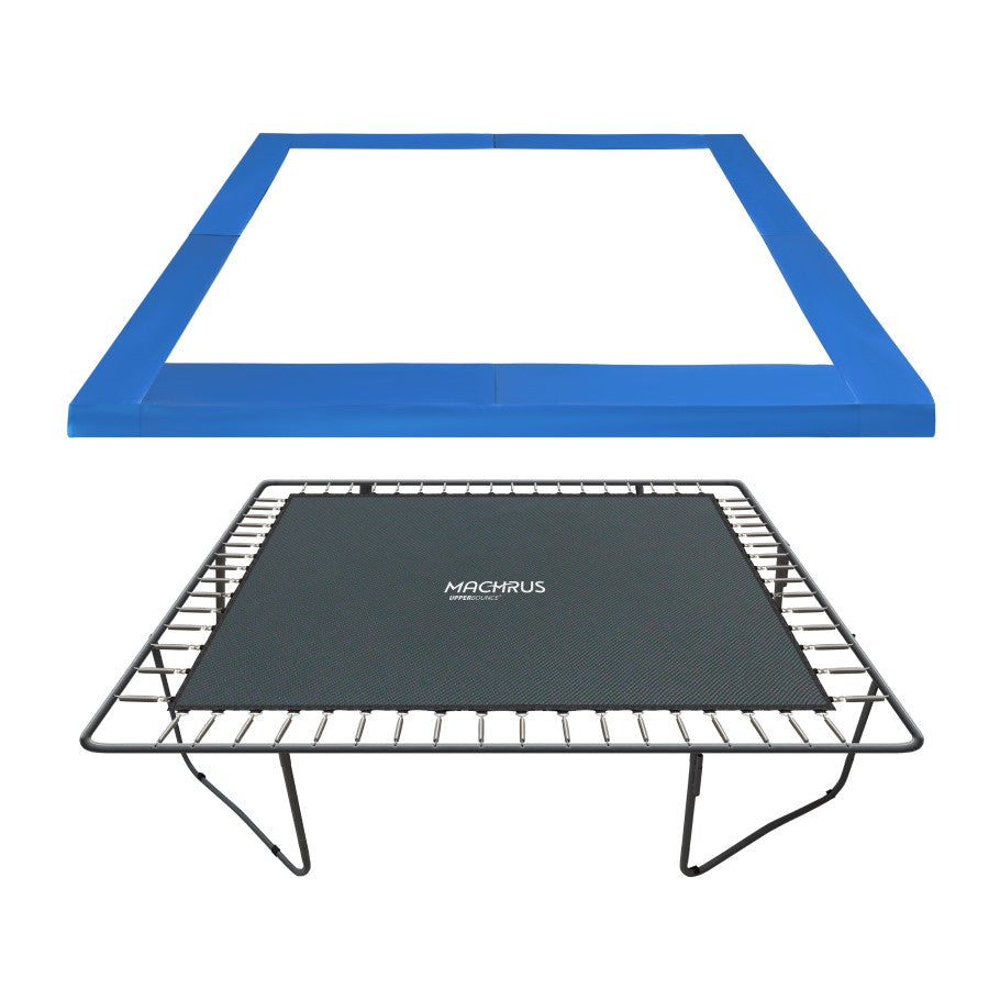 Machrus Upper Bounce Trampoline Pad - Trampoline Spring Cover - Trampoline Replacement Safety Pad for Square Trampolines Fits 13 Ft Square Trampoline Frame - Blue