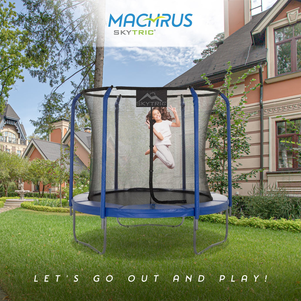 Machrus Skytric 8 FT Round Trampoline Set With Premium Top-Ring Flex F – Machrus USA