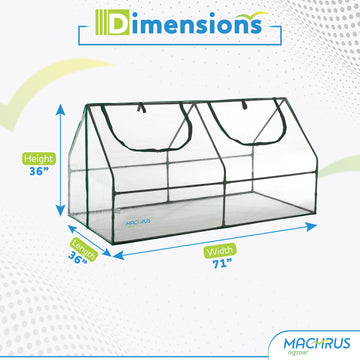 garden cloche nether star seed Machrus Ogrow Ultra Deluxe Compact Outdoor Seed Starter Greenhouse Clo – Machrus USA