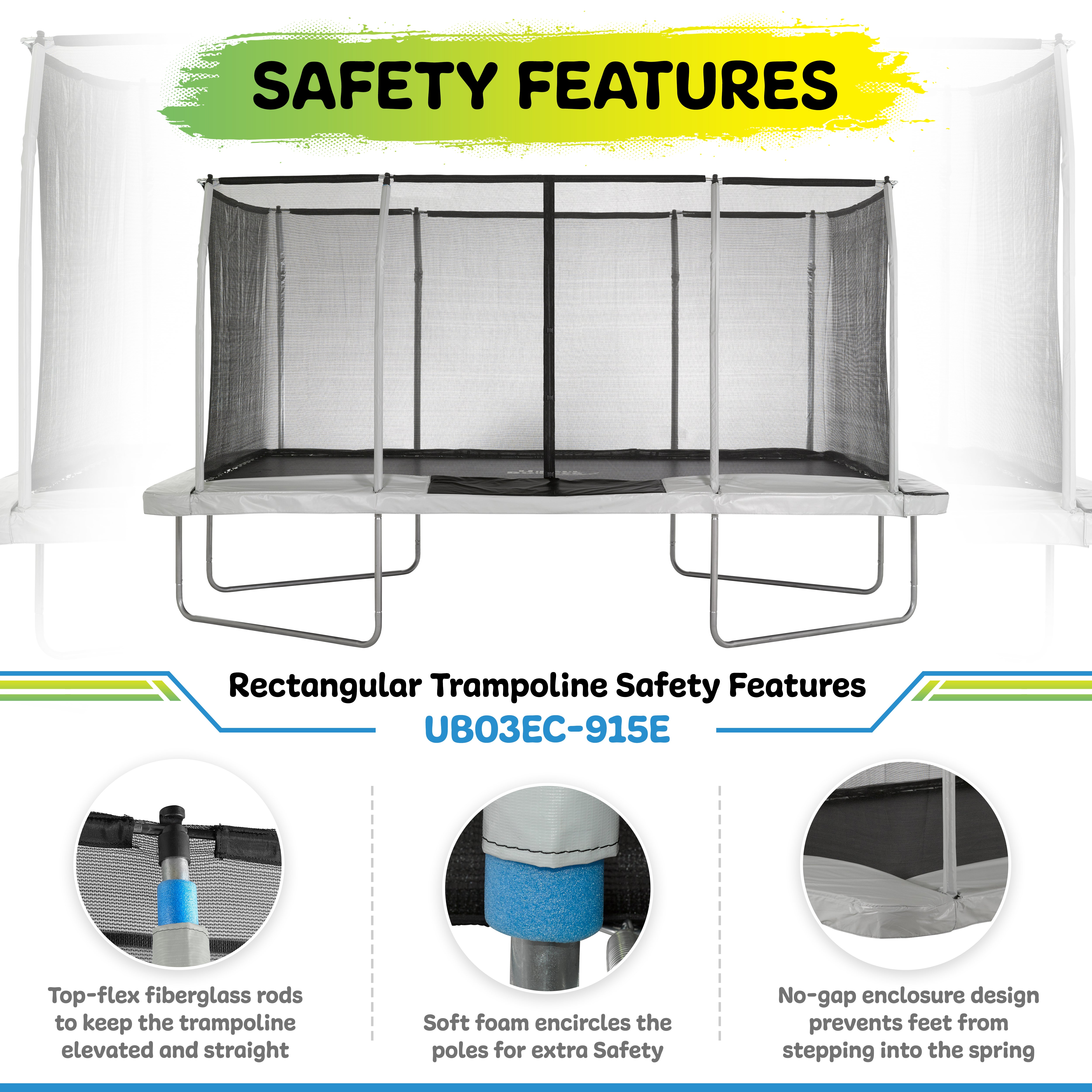 Machrus Upper Bounce 9' X 15' Gymnastics Style, Rectangular