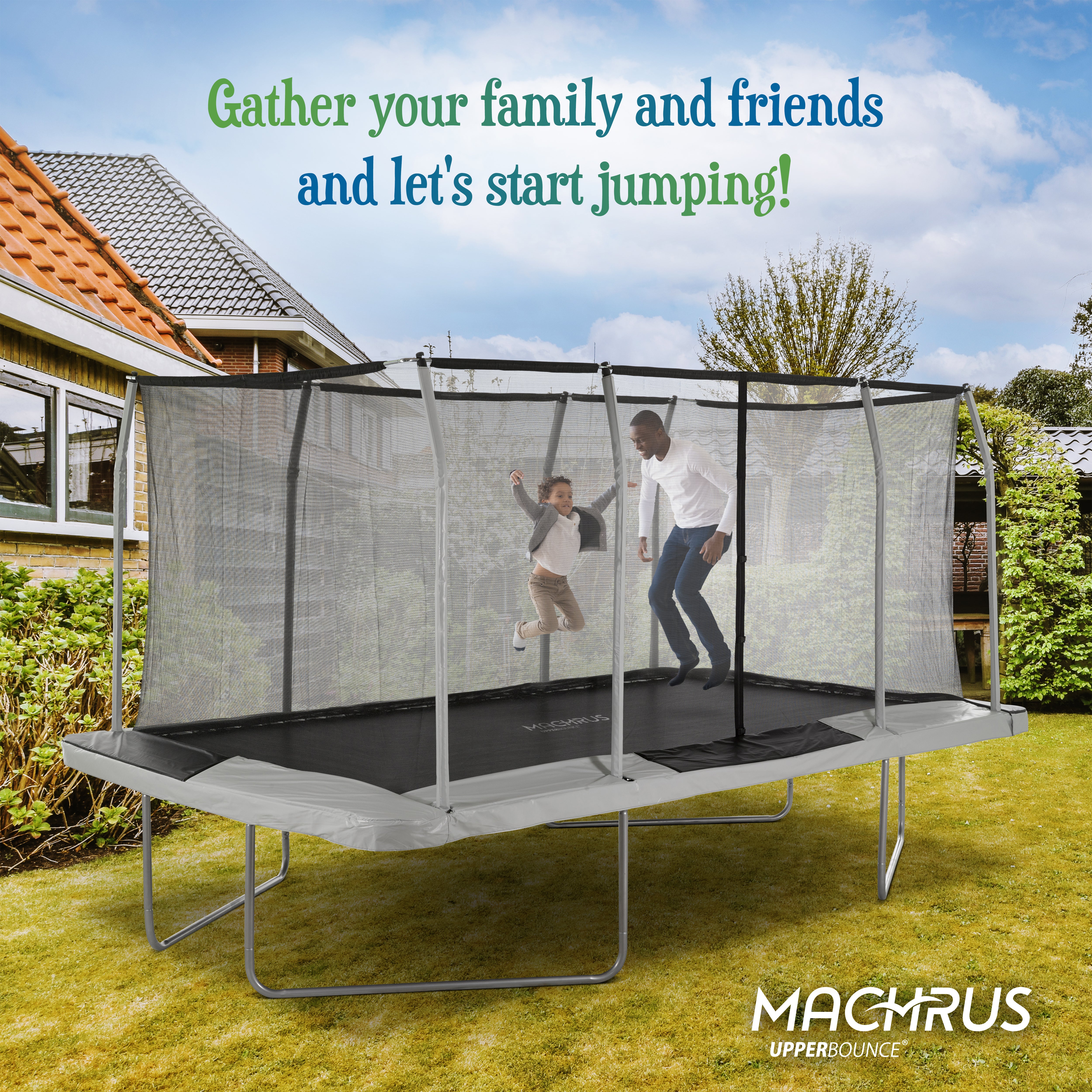 15 foot square trampoline best sale