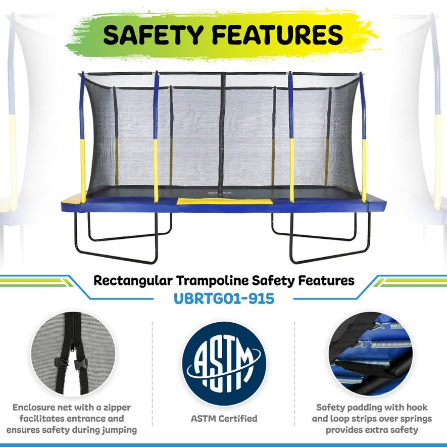 9x15 Trampoline: High-Quality Design | Upper Bounce – Machrus USA