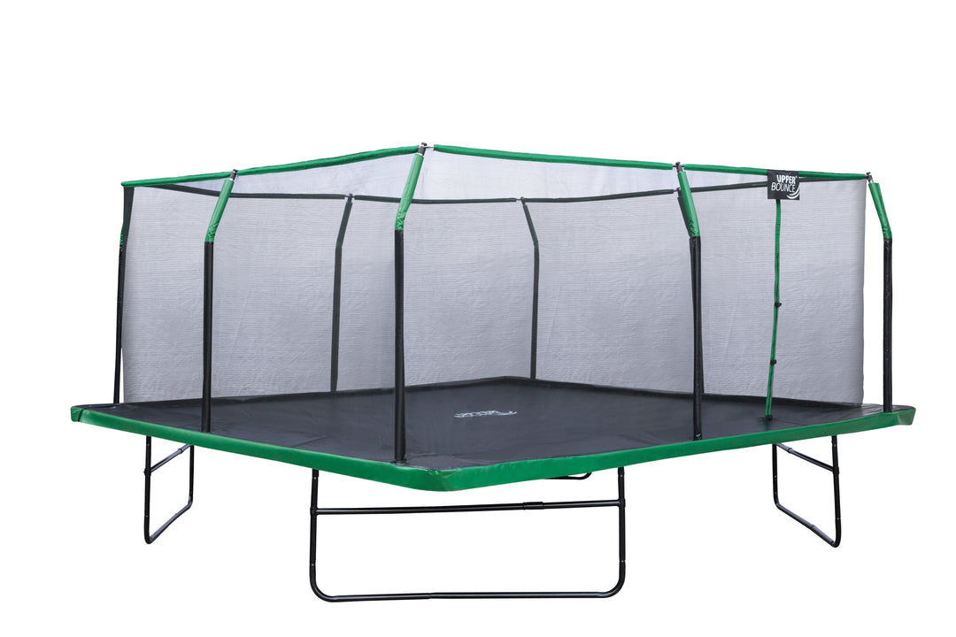 Machrus Upper Bounce 16 x 16 FT Square Trampoline Set with Premium