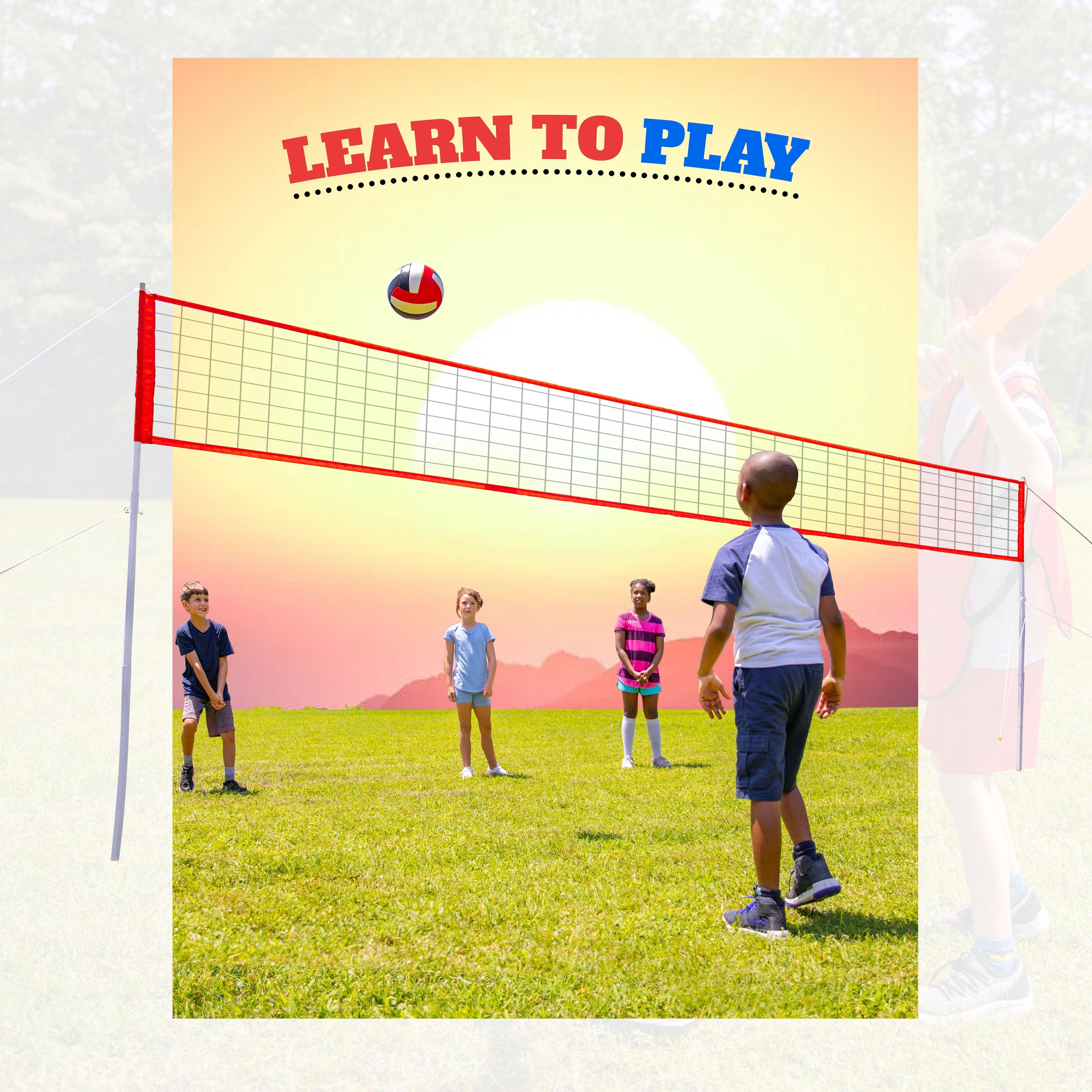 Machrus Champ Celebrations All-In-One Volleyball Set | Kids Sports
