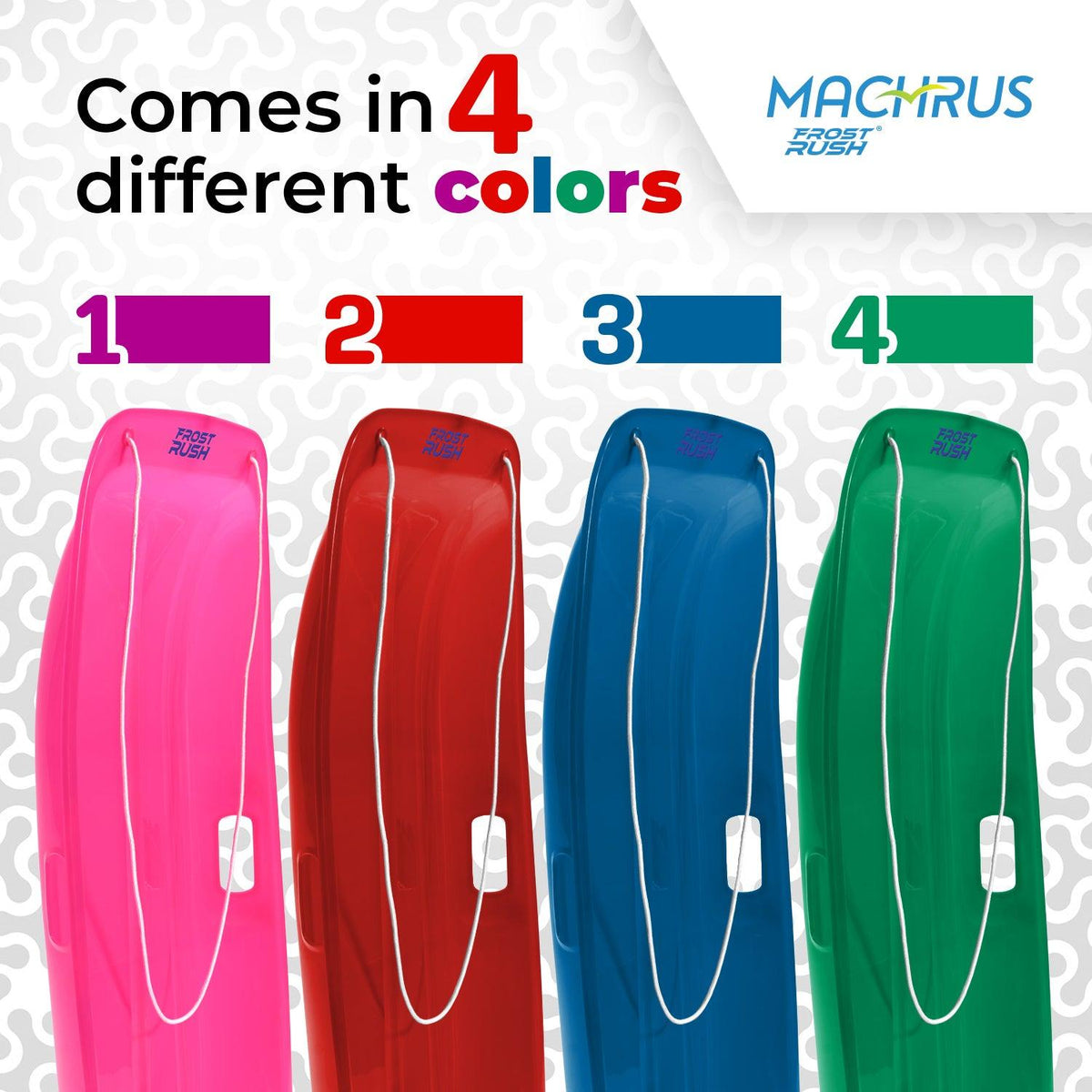 Machrus Frost Rush Snow Sled for Toddler, Kids and Adults - Large Plas ...