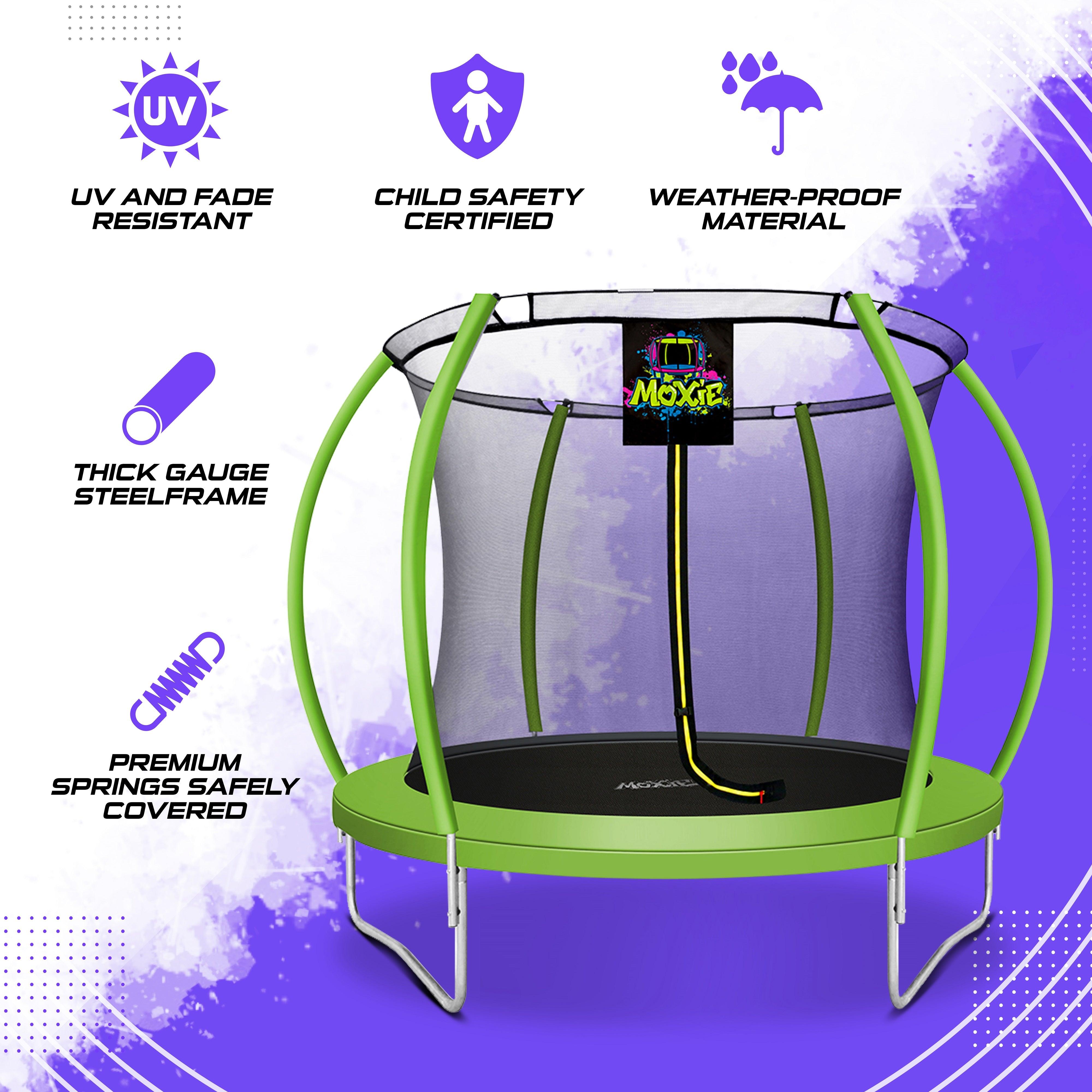 Moxie™ by Upper Bounce 8 FT Pumpkin-Shaped Outdoor Trampoline with