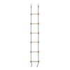 Machrus Swingan 6 Steps Gymnastic Climbing Rope Ladder with black rope - Fully Assembled - Machrus USA