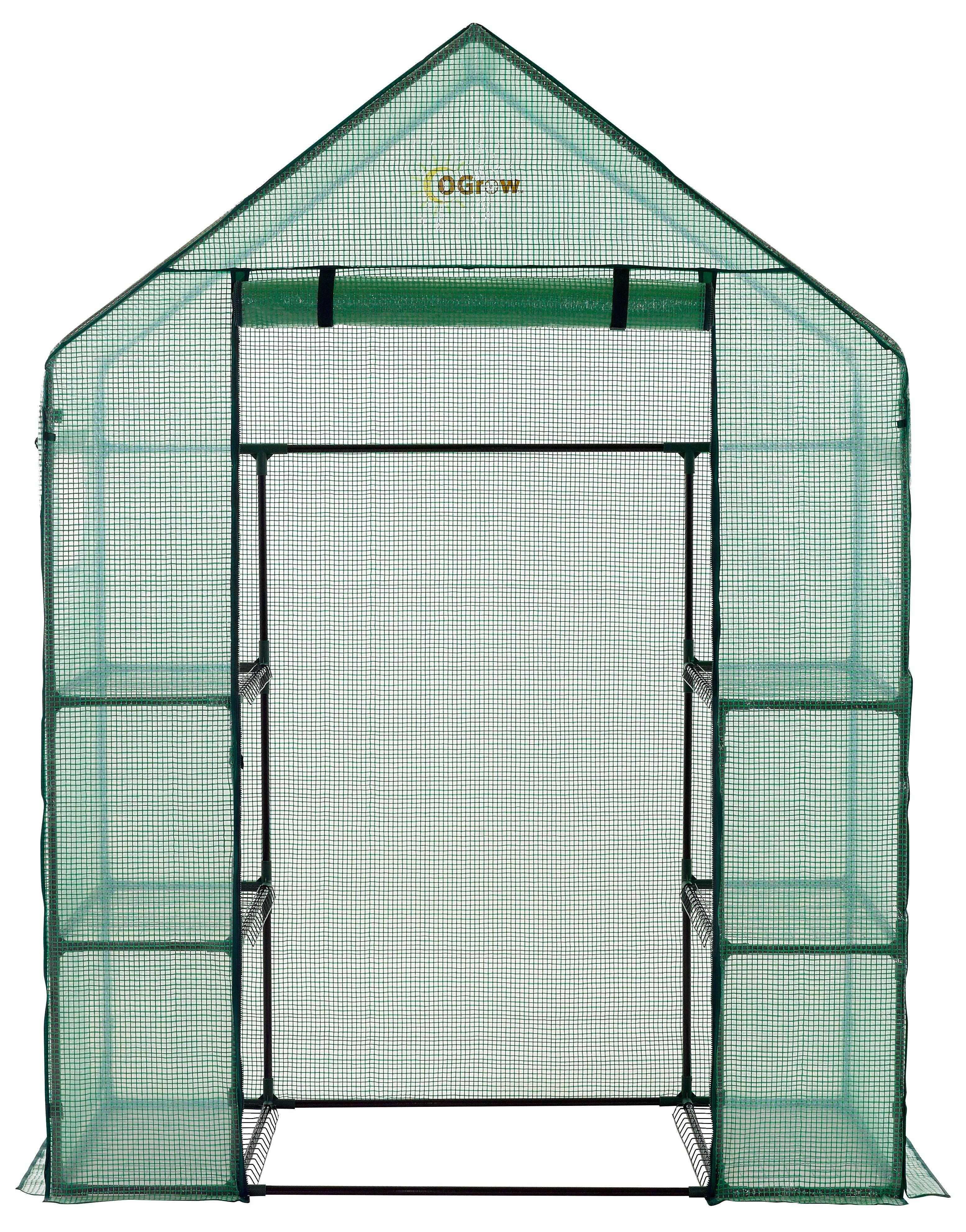Machrus Ogrow Deluxe WALK-IN 3 Tier 6 Shelf Portable Greenhouse