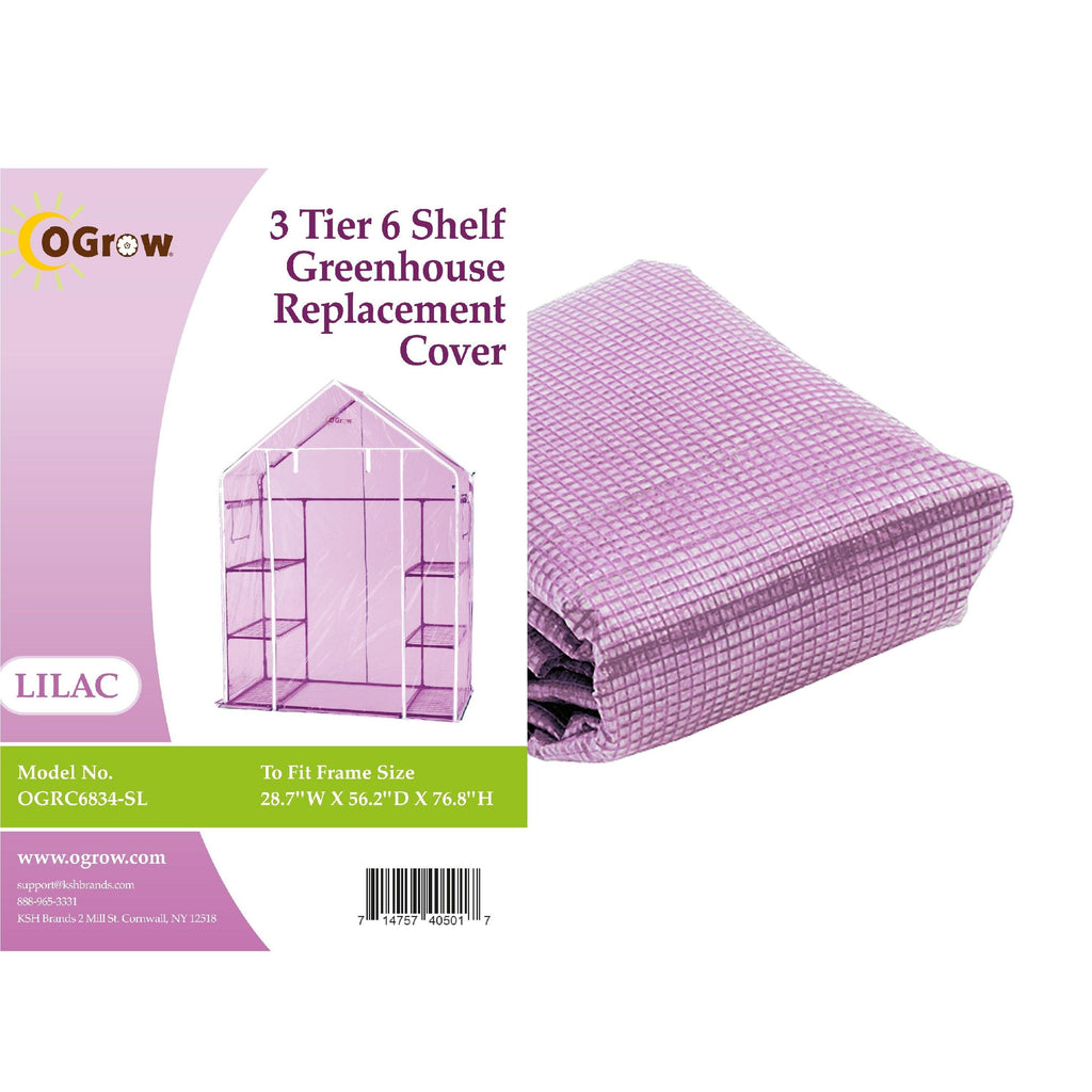 Machrus Ogrow Premium PE Greenhouse Replacement Cover for Your Outdoor Walk in Greenhouse - Lilac - Fits Frame 29"L x 56"W x 77"H - Machrus USA