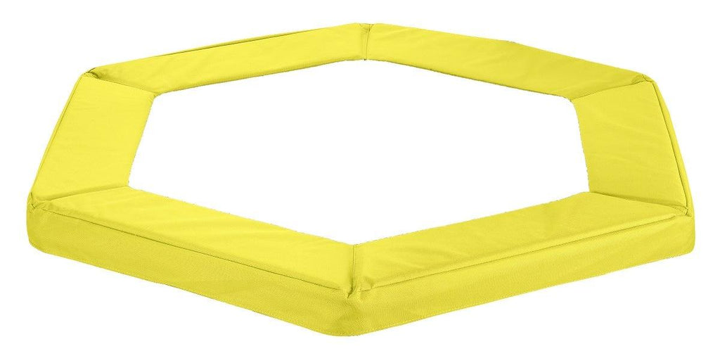 Machrus Upper Bounce Hexagonal Rebounder Trampoline, Pantone Yellow Oxford Safety Pad 50" - Machrus USA