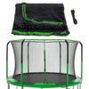 Machrus Skytric Trampoline Safety Net Fits 11 ft Round Trampolines using 6 Curved Poles - UV and Weather-Resistant Trampoline Net Replacement with Top Ring Frame - Light Green