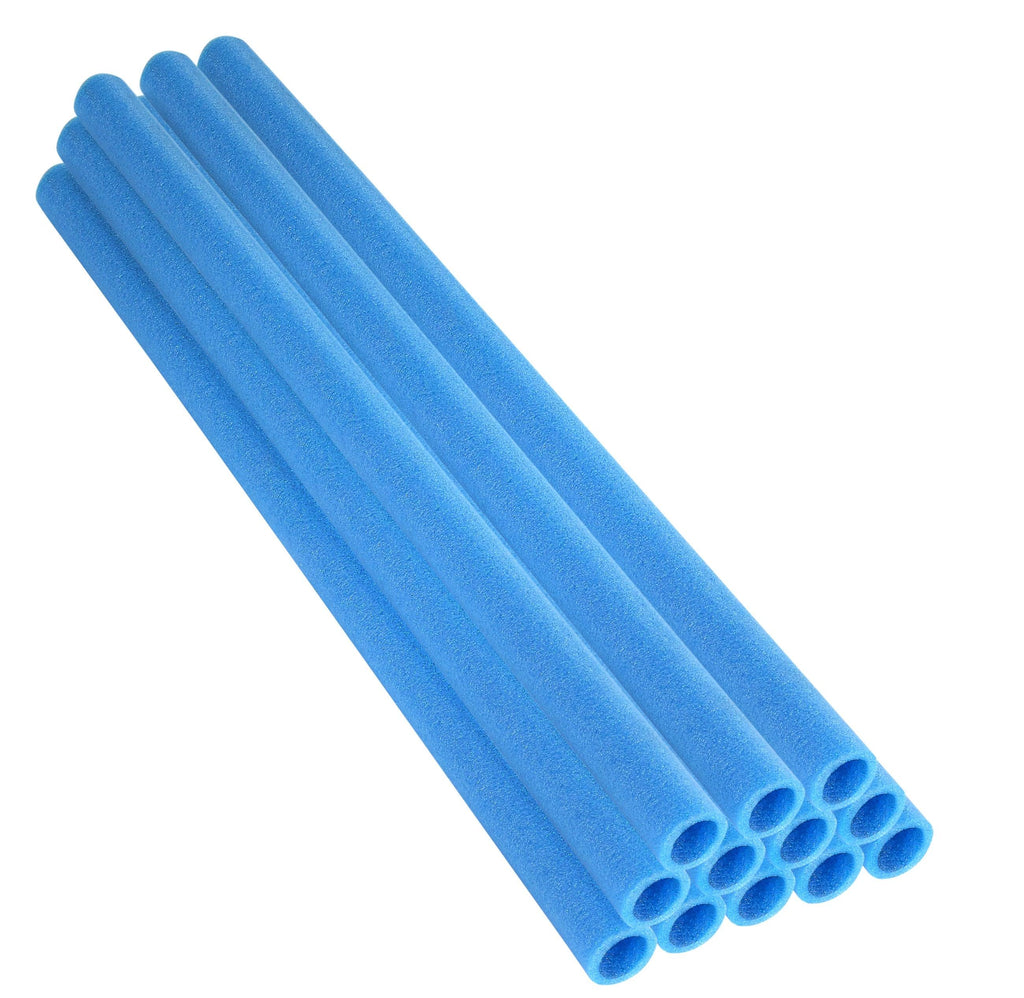 Machrus Upper Bounce 37 Inch Trampoline Foam Pole Sleeves - Fits 1 inch Diameter Pole - Safety Enclosure Pole Sleeves - Protective pole pad - Trampoline Pole Insulation Padding Foam Tube - Set of 12 - Blue - Machrus USA