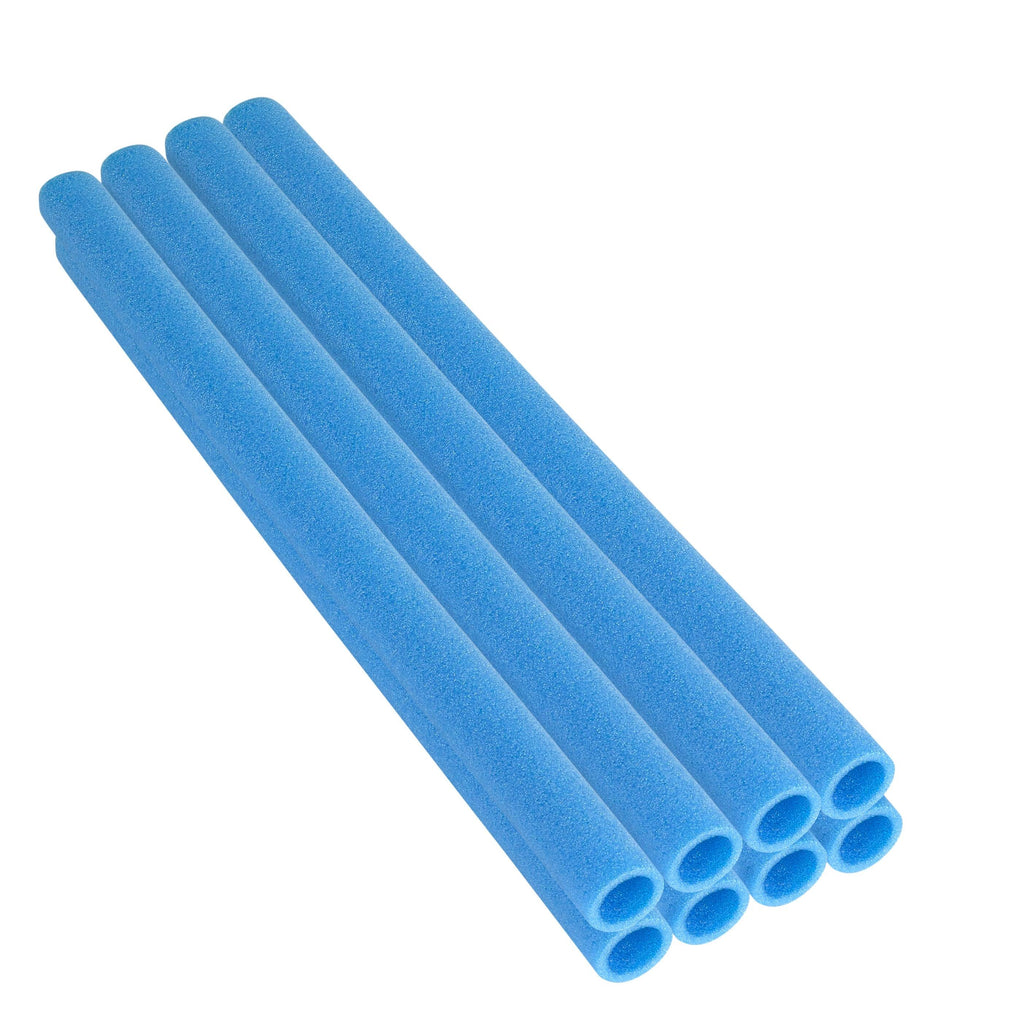 Machrus Upper Bounce 44 Inch Trampoline Foam Pole Sleeves - Fits 1.75 inch Diameter Pole - Safety Enclosure Pole Sleeves - Protective pole pad - Trampoline Pole Insulation Padding Foam Tube - Set of 8 - Blue - Machrus USA