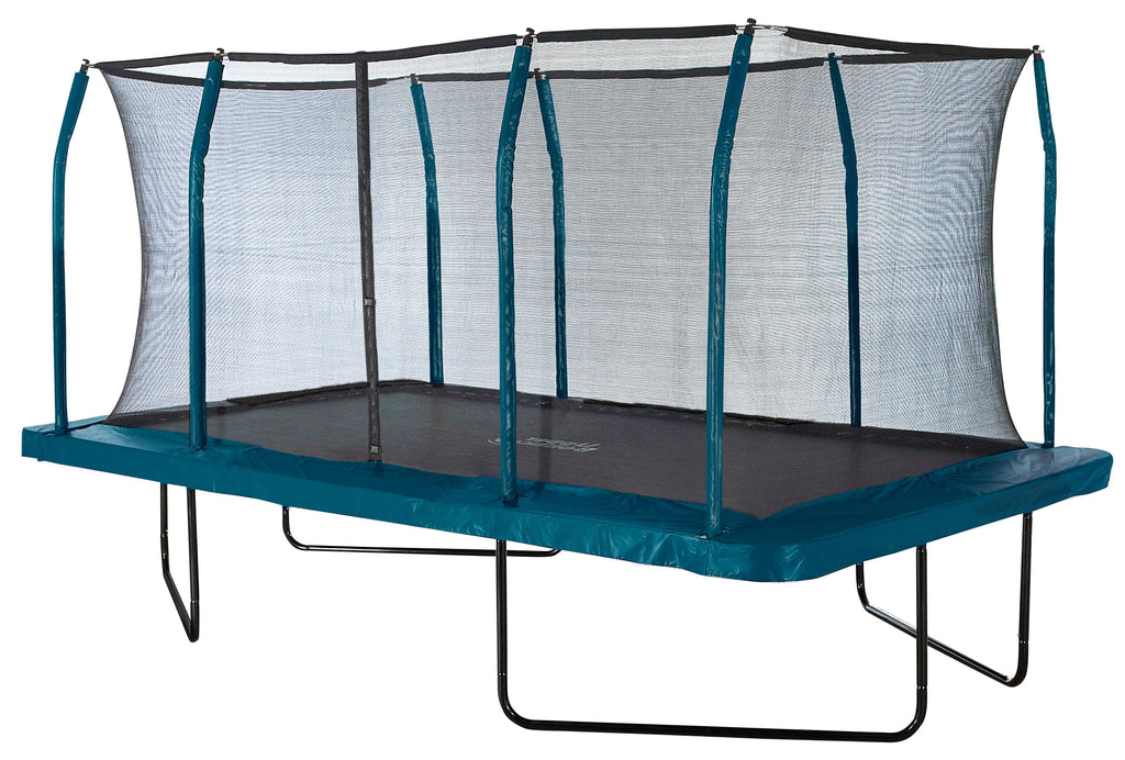 Machrus Upper Bounce Trampoline Appearance Replacement Set, 8x14' Rectangle Safety Pad with 8-pole Sleeve Protectors - Machrus USA