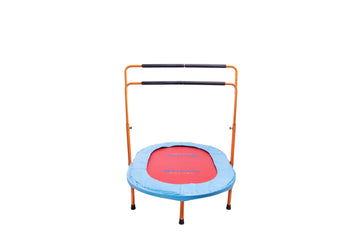Machrus Upper Bounce Mini Trampoline for Adults- Rebounder Exercise Fitness  Indoor/Outdoor Trampoline- Small Foldable Trampoline for Kids with