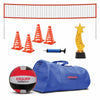 Machrus Champ Celebrations All-In-One Volleyball Set | Kids Sports Duffle Bag, Volleyball Net, Field Markers, Volleyball, Air Pump and Winner Team Trophy | For Home School, Groups & Birthdays - 12 Players - Machrus USA