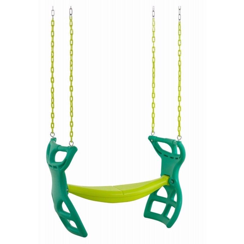 Machrus Swingan Two Seater Glider Swing with Vinyl Coated Chain - Hard ...