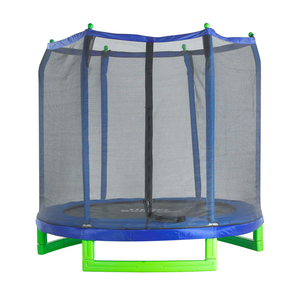 Machrus Upper Bounce 7' Indoor/Outdoor Classic Kiddy Trampoline & Safety Enclosure Set - Machrus USA
