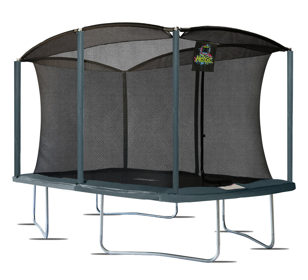 Machrus Moxie 8 x 12 FT Rectangular Outdoor Trampoline Set with Premium Safety Enclosure – Gymnastics Rectangular Trampoline for Kids and Adults - Machrus USA